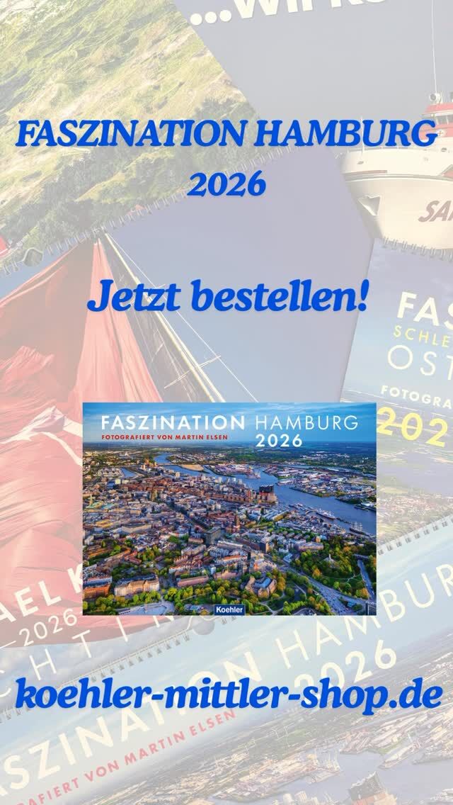 Die Hansestadt von oben 📸✈️

Martin Elsen fängt die schönsten Seiten Hamburgs aus dem Flugzeug ein und lädt ein die Stadt aus einer neuen Perspektive zu bewundern. 
Sein neuer Wandbildkalender ist nun erhältlich und das ganz Jahr über ein echter Hingucker! 

Jetzt bestellen unter koehler-mittler-shop.de 

#koehlerbooks #fotografie #hamburg #koehler #kalender2026 #martinelsen
